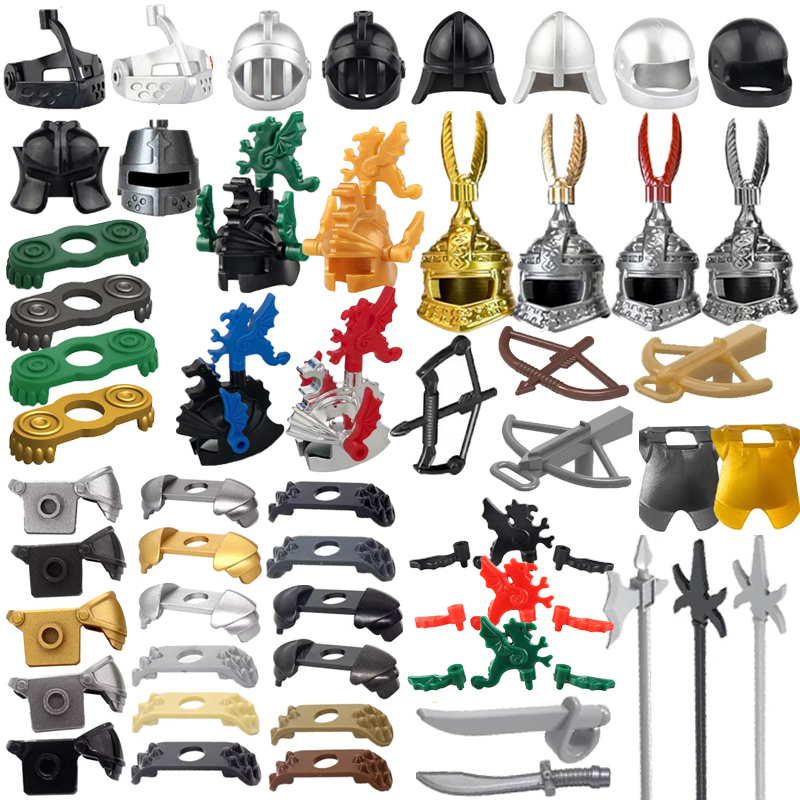 Lego Minifigure Holder - Château médiéval chevalier militaire bloc de