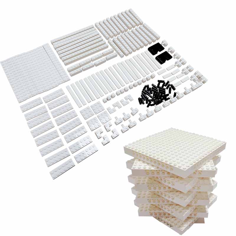 Lego Minifigure Holder - Ensemble de cadres Photo blancs pour