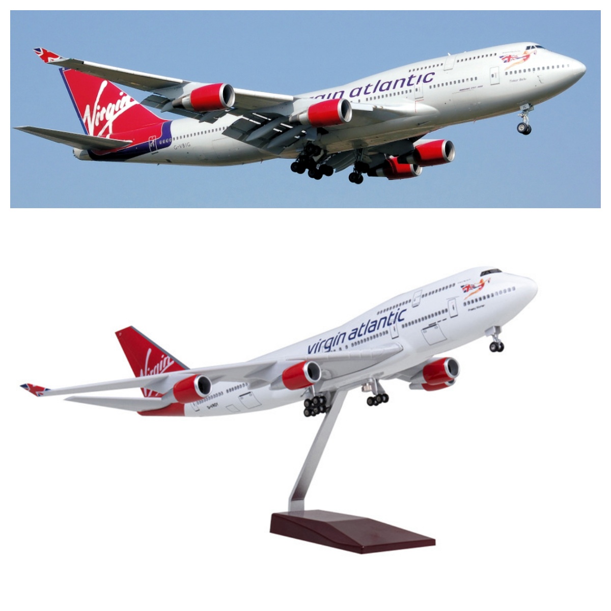 Modèle d'avion Virgin Atlantic - Model Airplane Plastic avis et prix