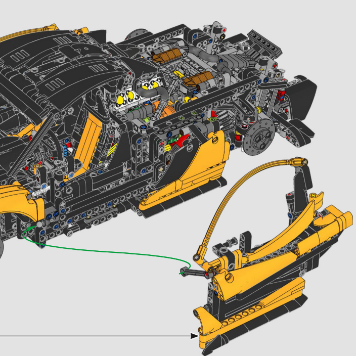 Voiture de sport jaune assembl - Lego Set Technic avis et prix