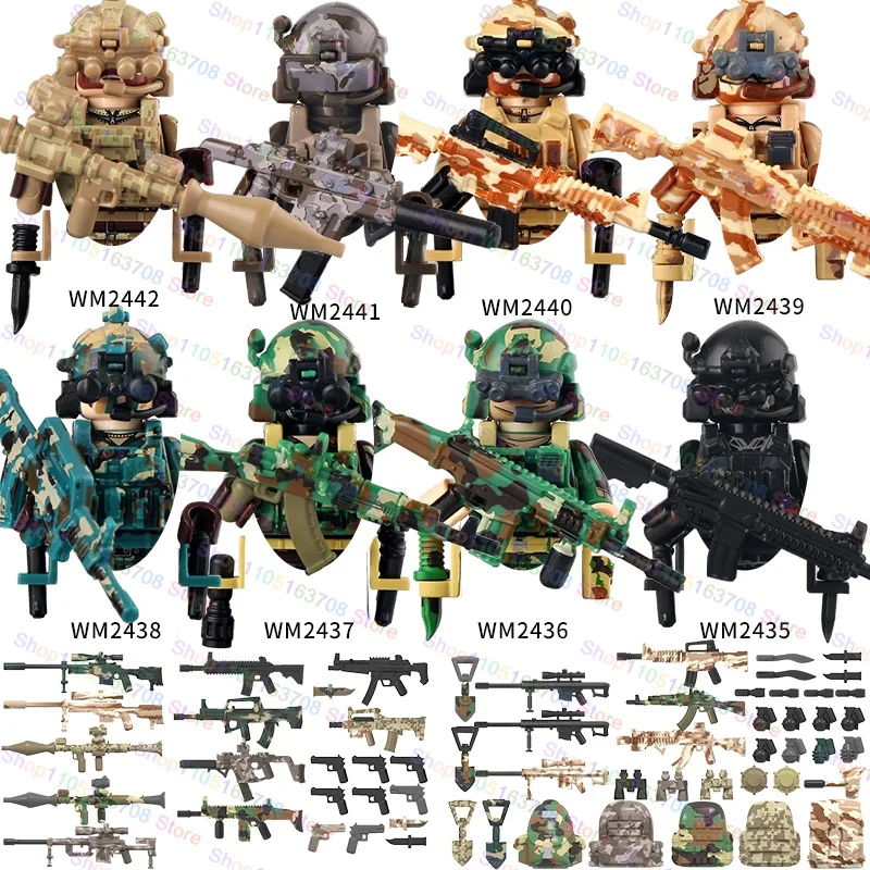 MOC – figurines de soldats mil - Lego Minifigure Holder avis et prix